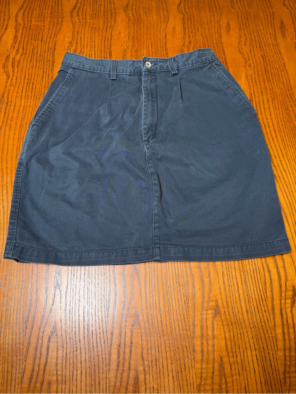 Eddie Bauer Size 12 Women’s Navy Cotton Skirt A-Line Casual Preppy Classic